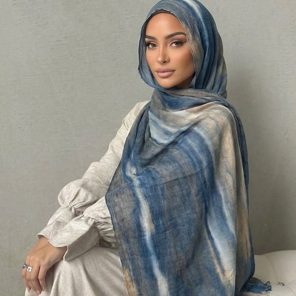 Rayon Gradient Tie-Dye Scarf | Rayon Gradient Hijab (MH216) La Vie Bien Rayon Gradient Tie-Dye Scarf | Rayon Gradient Hijab (MH216)