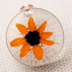 Real Sunflower & Sterling Post Earrings Earrings - Fine La Vie Bien Real Sunflower & Sterling Post Earrings