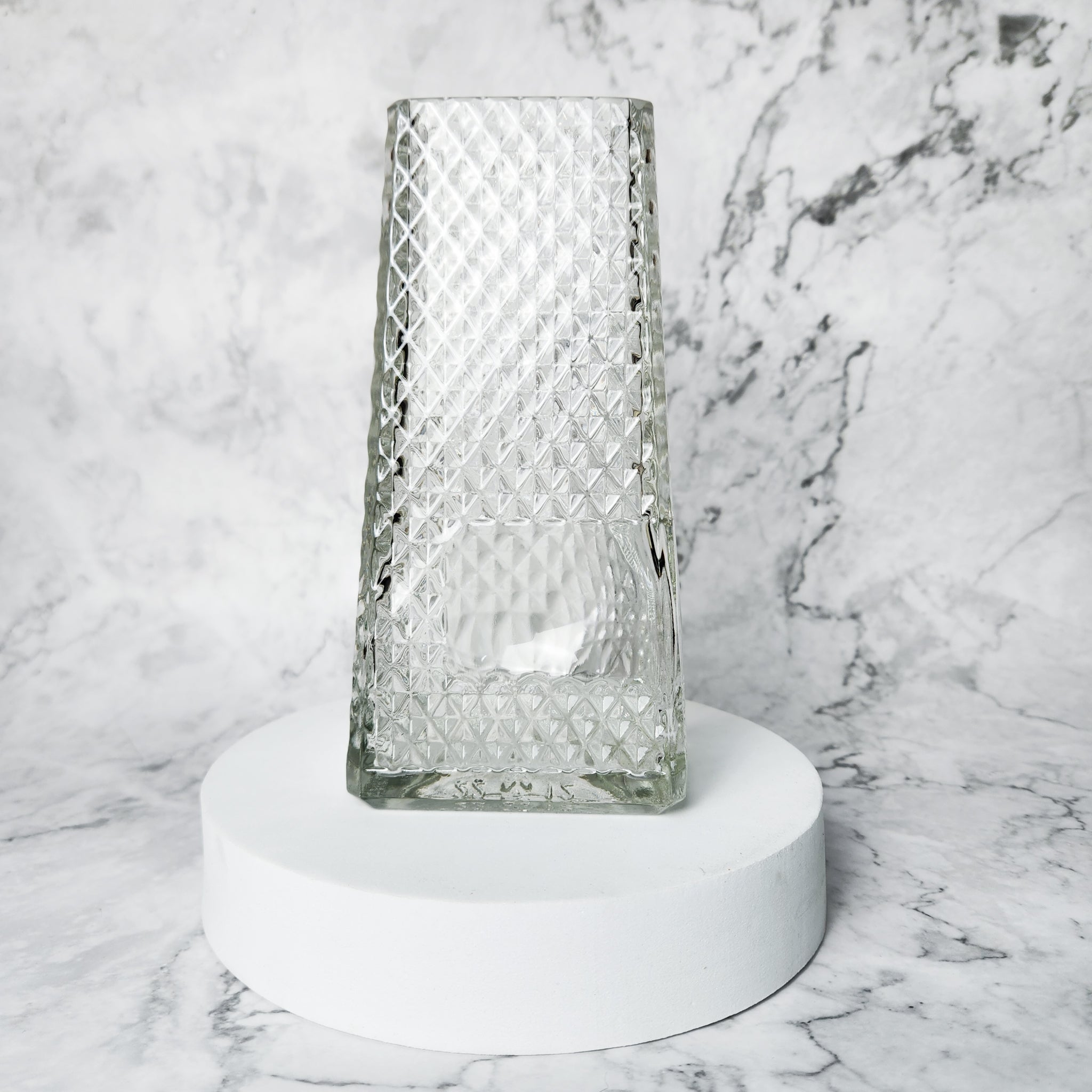 Reclaimed Glass Bottle Tapered Flower Vase Kitchen - Glass La Vie Bien Reclaimed Glass Bottle Tapered Flower Vase