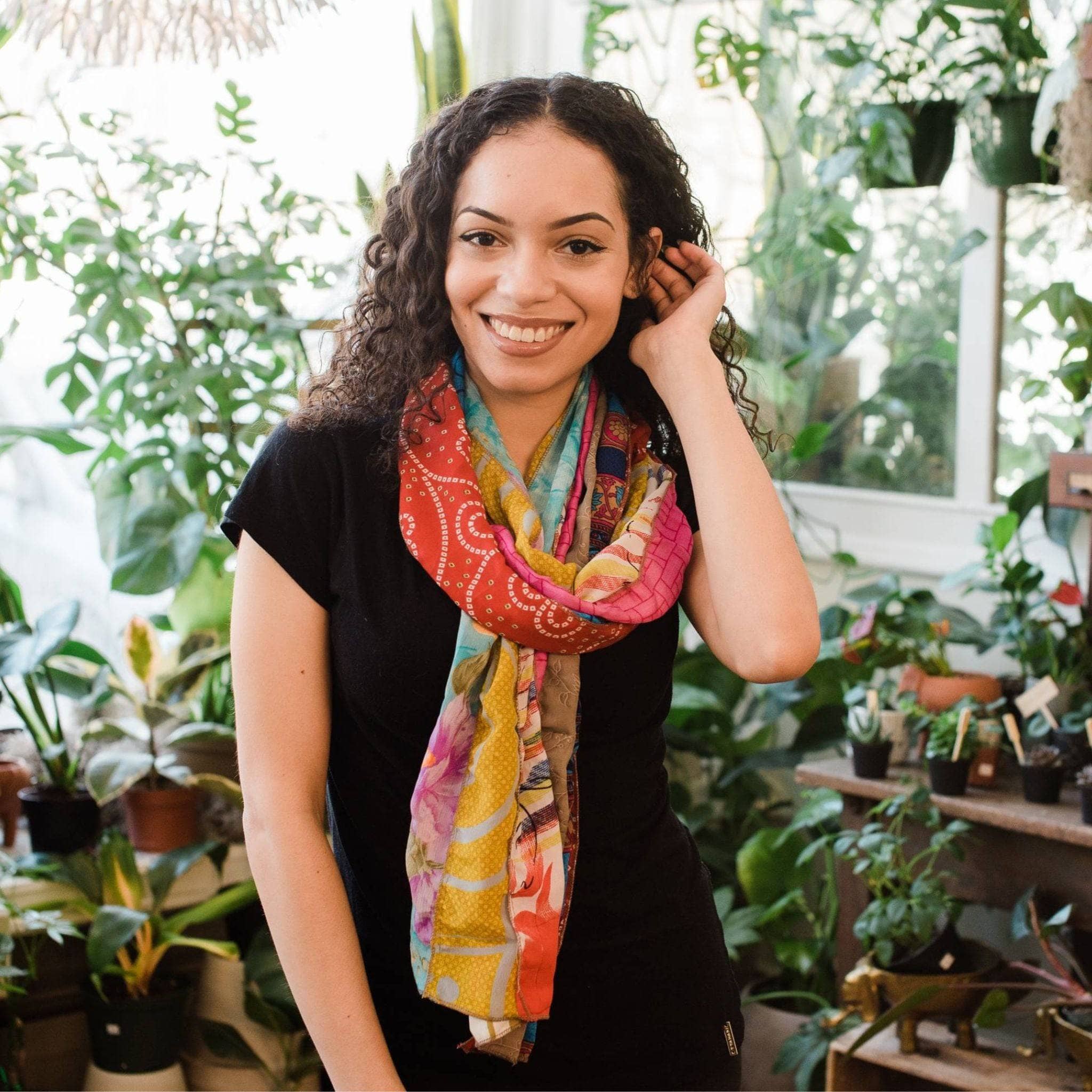 #1 Stocking Stuffer: The Original Medley Scarf. ♻️ Made from Sari Magic