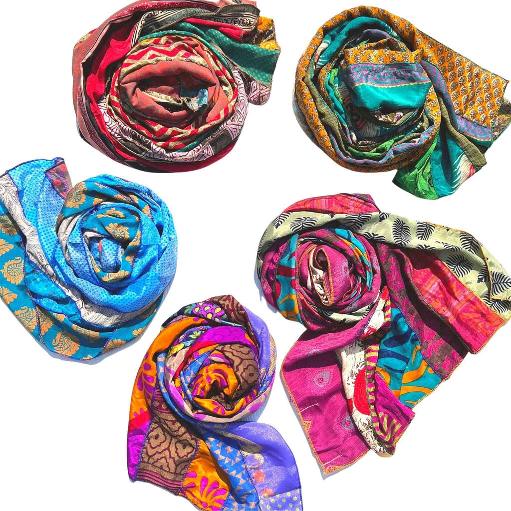 #1 Stocking Stuffer: The Original Medley Scarf. ♻️ Made from Sari Magic