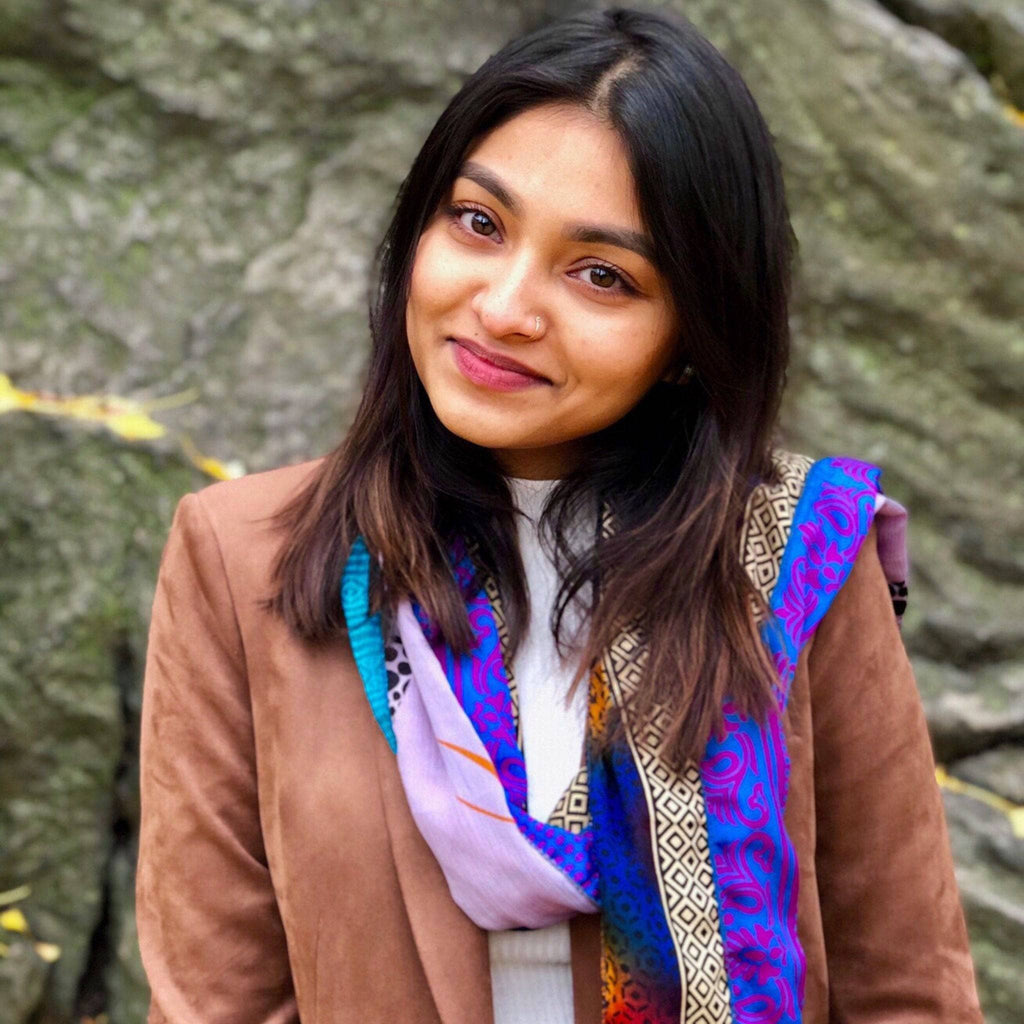 #1 Stocking Stuffer: The Original Medley Scarf. ♻️ Made from Sari Magic