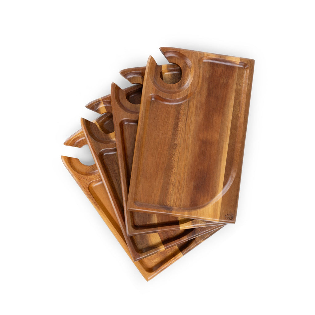 Rectangle Wine Appetizer Plate Set of 4 Core La Vie Bien Rectangle Wine Appetizer Plate Set of 4