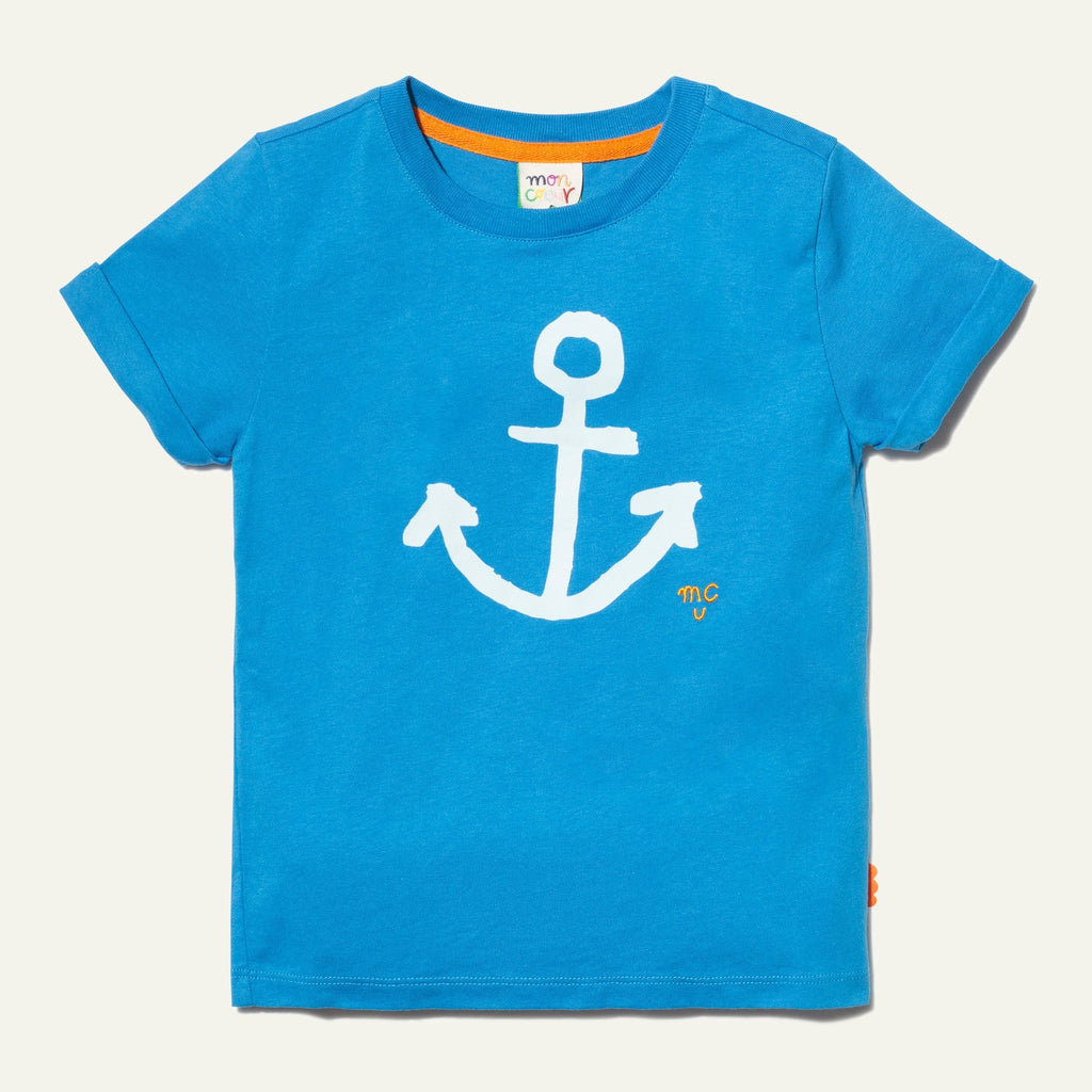 Recycled Cotton Anchor Kid T-Shirt Shirts/Tops La Vie Bien Recycled Cotton Anchor Kid T-Shirt