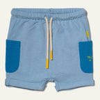 Recycled Cotton Blue Baby Short Shorts La Vie Bien Recycled Cotton Blue Baby Short