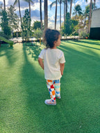 Recycled Cotton Checkered Baby Leggings Leggings La Vie Bien Recycled Cotton Checkered Baby Leggings