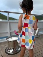 Recycled Cotton Checkered Baby Tank Dress Dresses La Vie Bien Recycled Cotton Checkered Baby Tank Dress