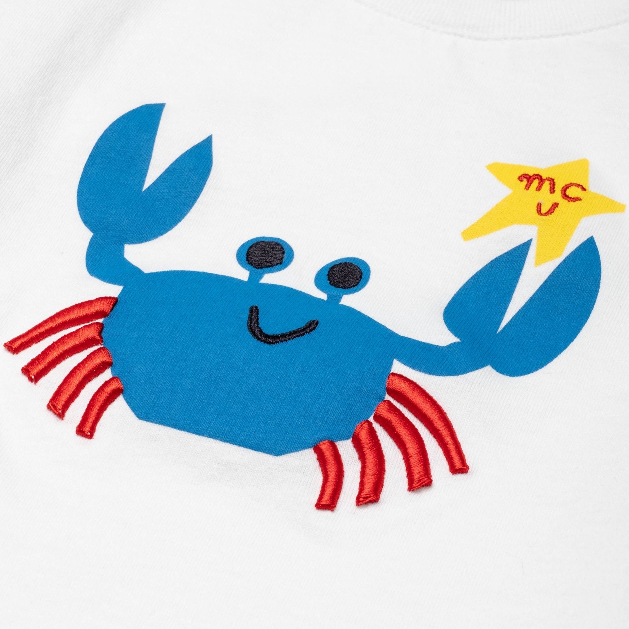 Recycled Cotton Crab Baby T-Shirt Shirts/Tops La Vie Bien Recycled Cotton Crab Baby T-Shirt