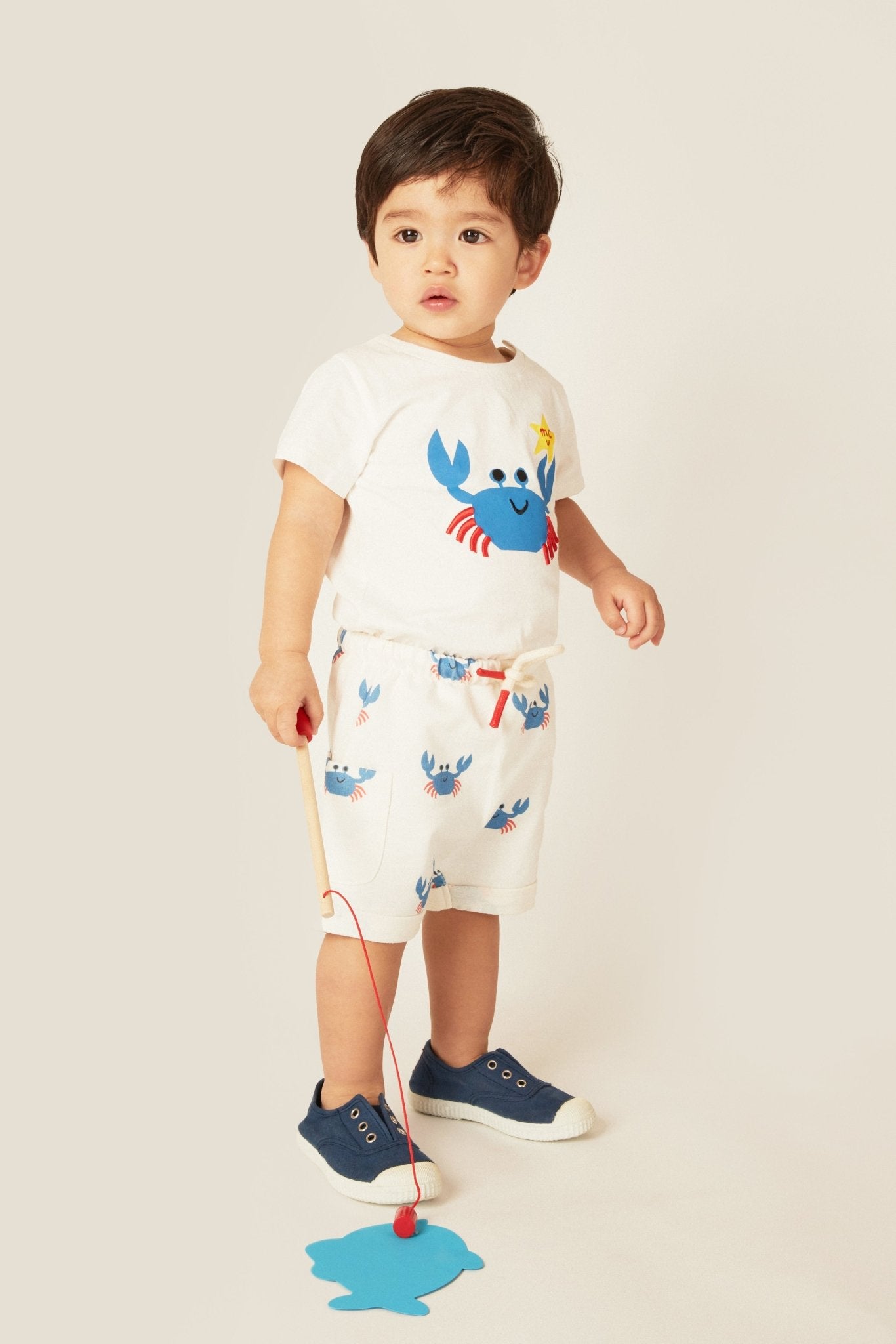 Recycled Cotton Crab Baby T-Shirt Shirts/Tops La Vie Bien Recycled Cotton Crab Baby T-Shirt