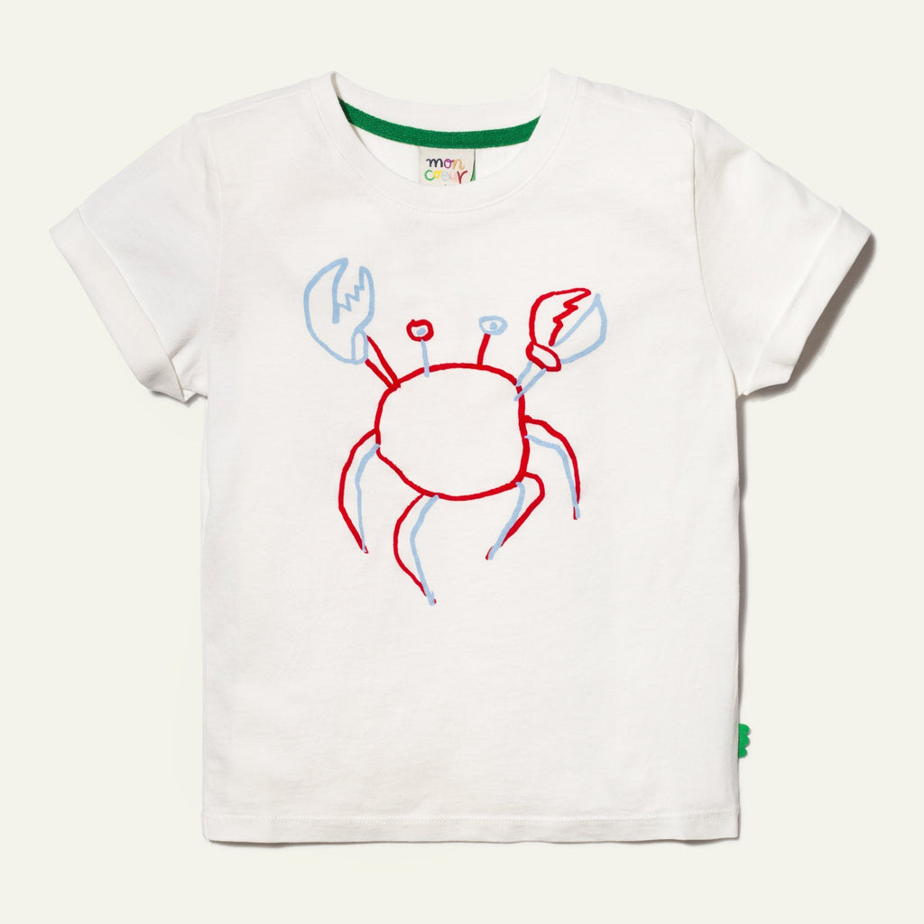 Recycled Cotton Crab Kid T-Shirt Shirts/Tops La Vie Bien Recycled Cotton Crab Kid T-Shirt