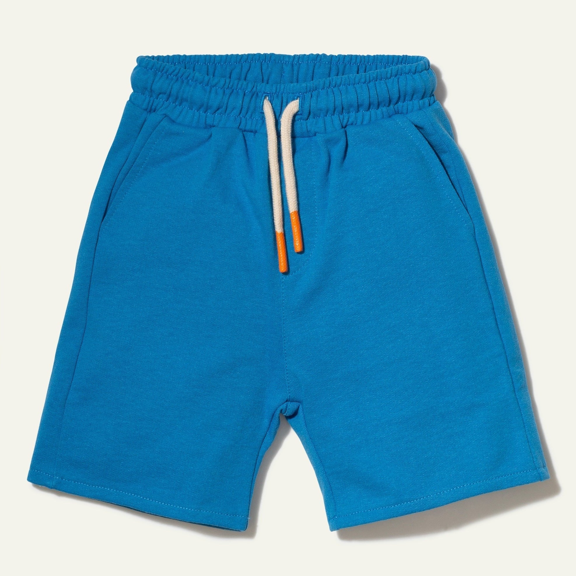 Recycled Cotton French Blue Kid Short Shorts La Vie Bien Recycled Cotton French Blue Kid Short