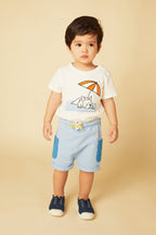 Recycled Cotton Frenchie Baby T-Shirt Shirts/Tops La Vie Bien Recycled Cotton Frenchie Baby T-Shirt