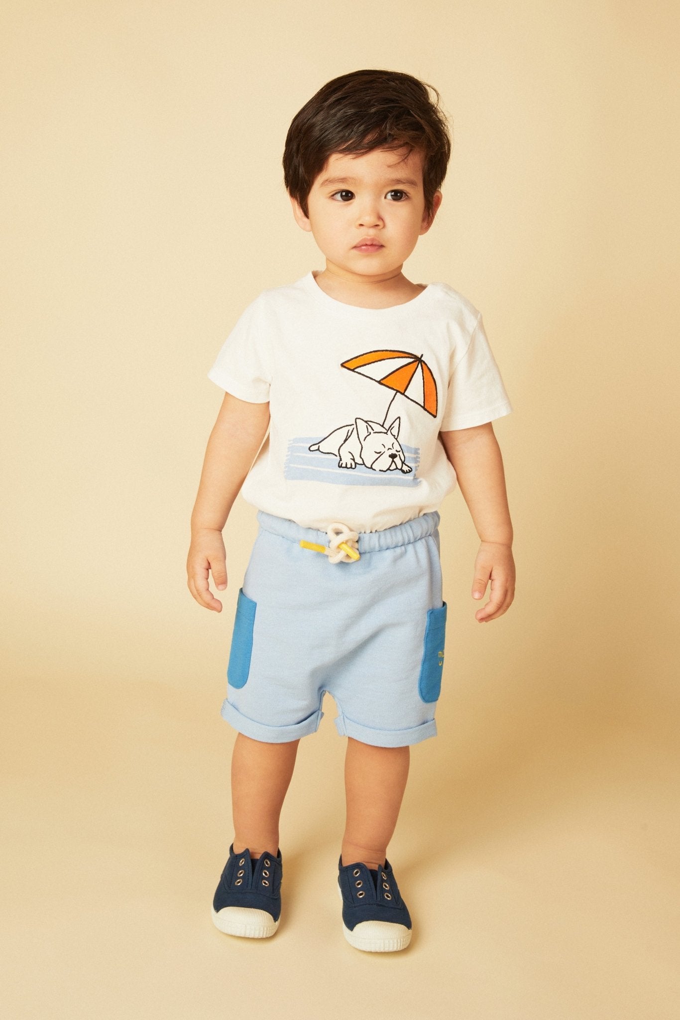Recycled Cotton Frenchie Baby T-Shirt Shirts/Tops La Vie Bien Recycled Cotton Frenchie Baby T-Shirt