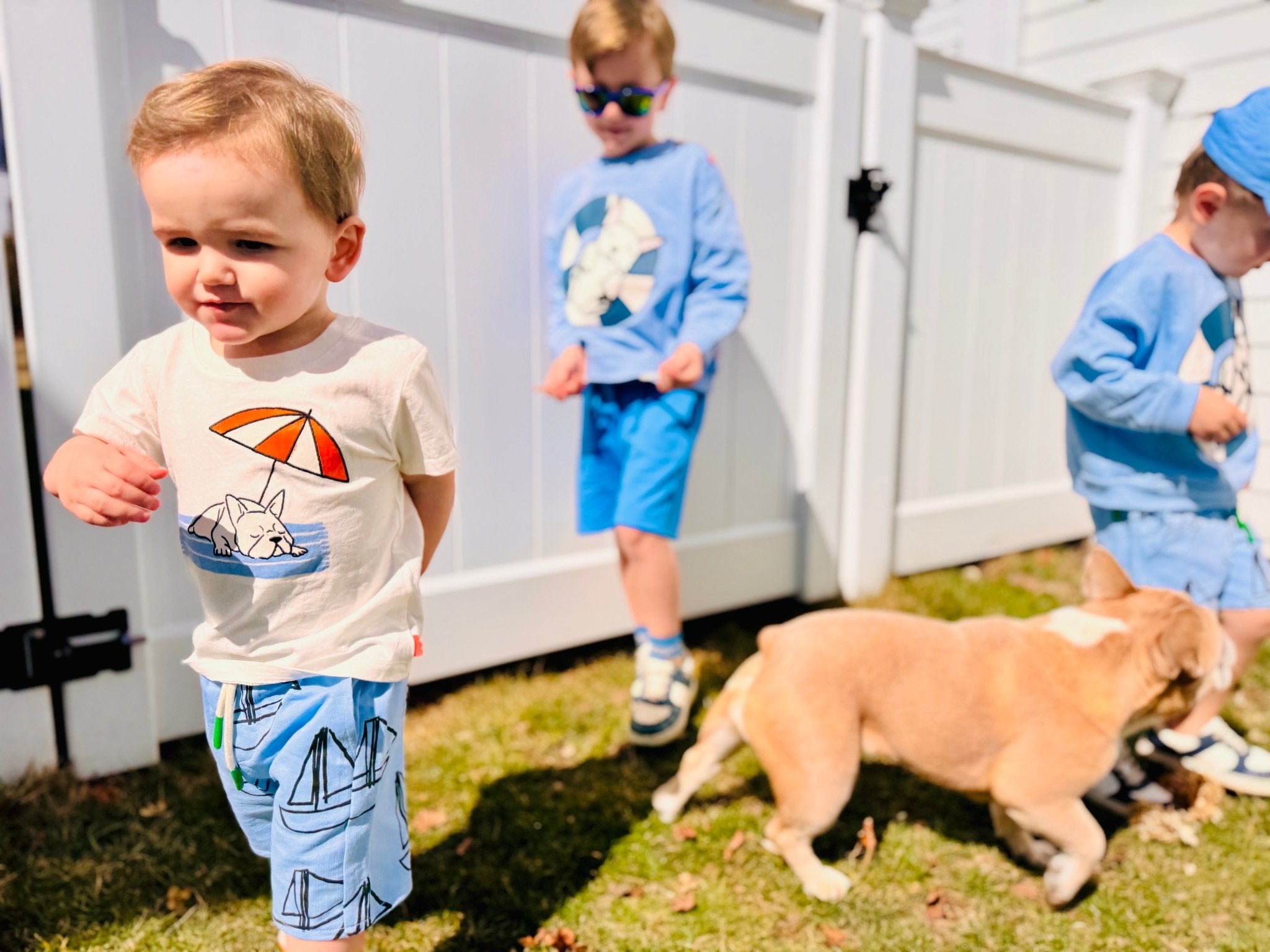 Recycled Cotton Frenchie Baby T-Shirt Shirts/Tops La Vie Bien Recycled Cotton Frenchie Baby T-Shirt