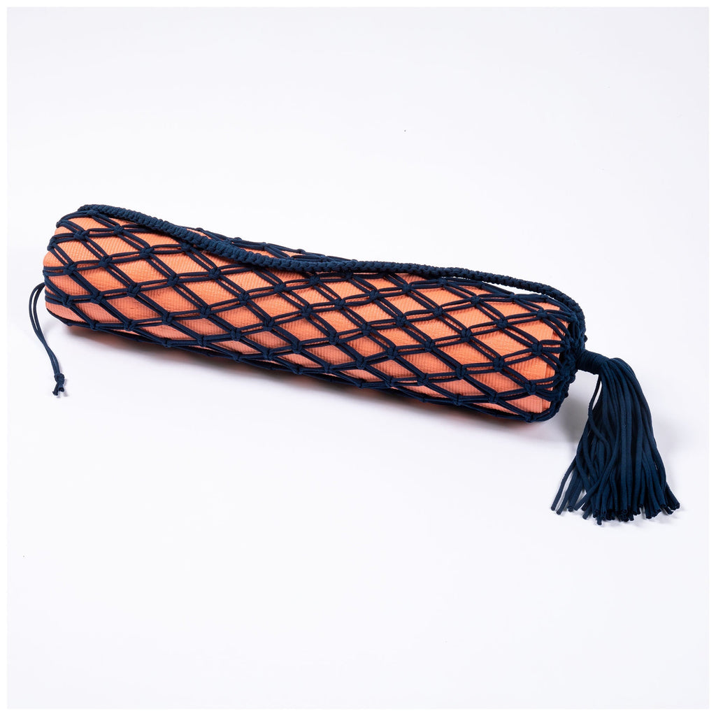 Recycled Cotton Handwoven Yoga Mat Carrier Travel Related Bags La Vie Bien Recycled Cotton Handwoven Yoga Mat Carrier