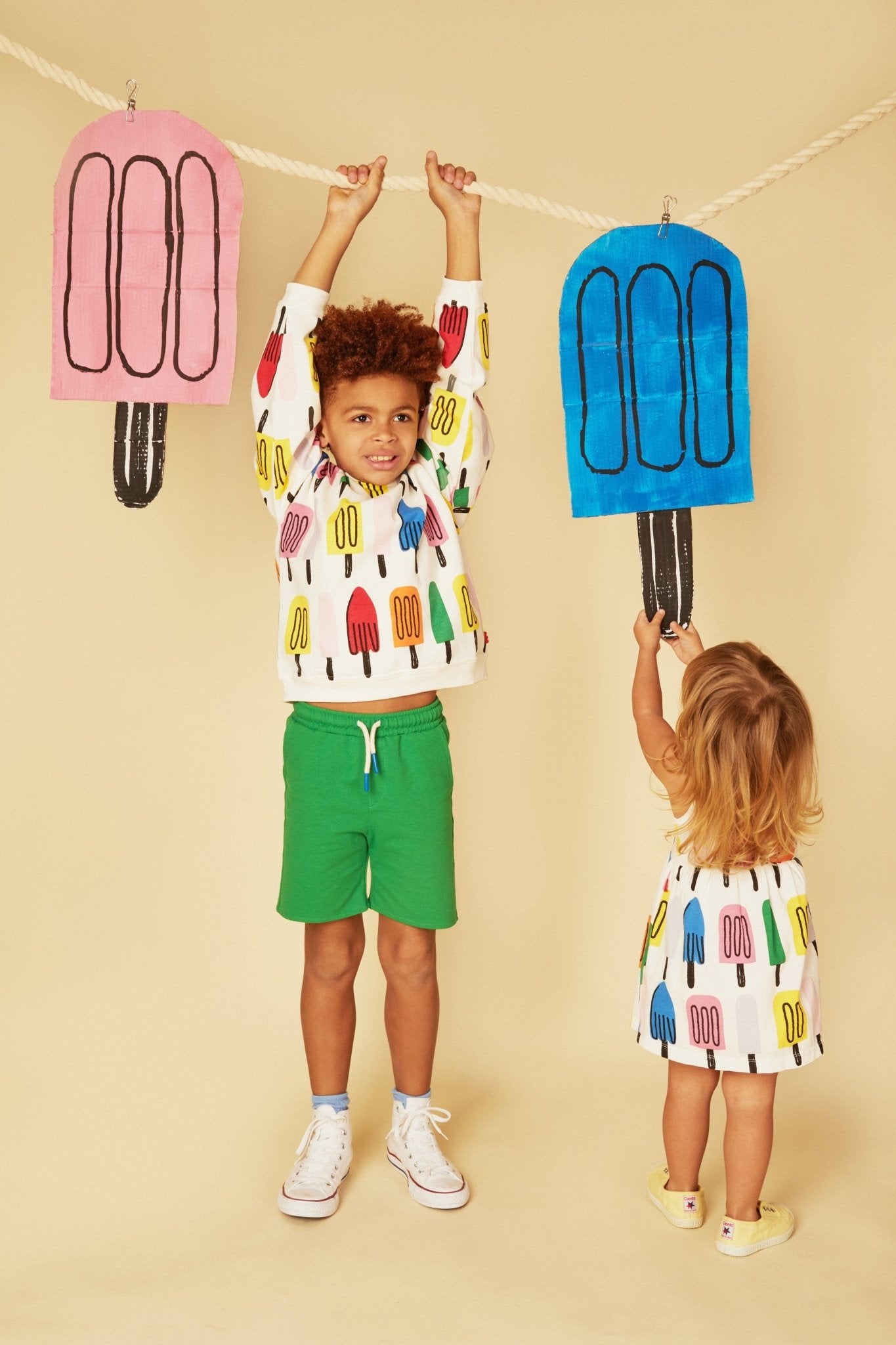 Recycled Cotton Ice Pop Baby Tank Dress Dresses La Vie Bien Recycled Cotton Ice Pop Baby Tank Dress