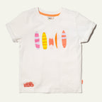 Recycled Cotton Pink Surfboard Kid T-Shirt Shirts/Tops La Vie Bien Recycled Cotton Pink Surfboard Kid T-Shirt