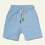 Recycled Cotton Placid Blue Kid Short Shorts La Vie Bien Recycled Cotton Placid Blue Kid Short