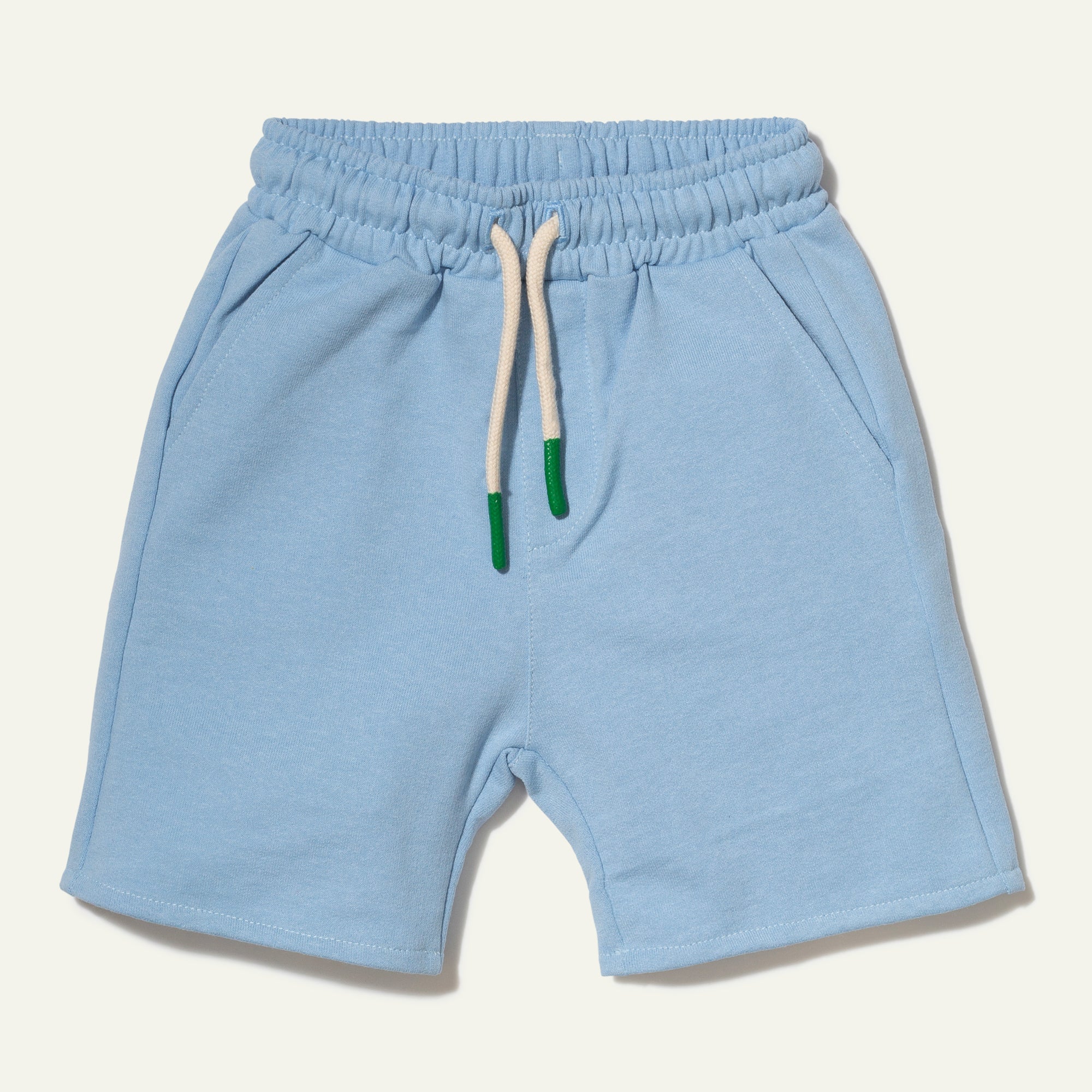 Recycled Cotton Placid Blue Kid Short Shorts La Vie Bien Recycled Cotton Placid Blue Kid Short