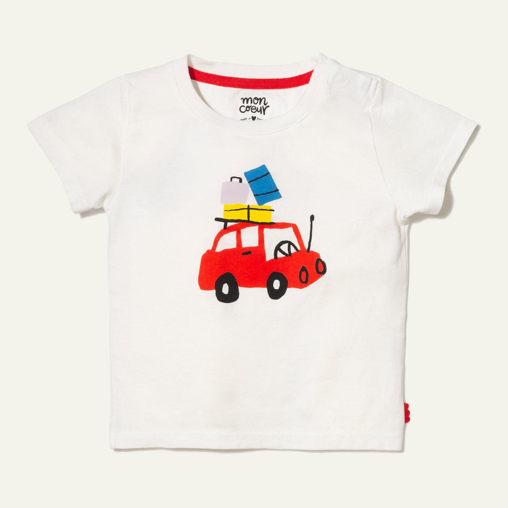 Recycled Cotton Roadtrip Baby T-Shirt Shirts/Tops La Vie Bien Recycled Cotton Roadtrip Baby T-Shirt