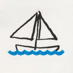 Recycled Cotton Sail Away Baby T-Shirt Shirts/Tops La Vie Bien Recycled Cotton Sail Away Baby T-Shirt