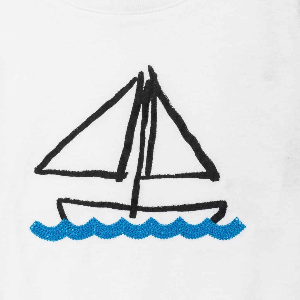 Recycled Cotton Sail Away Baby T-Shirt Shirts/Tops La Vie Bien Recycled Cotton Sail Away Baby T-Shirt