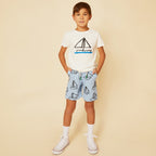 Recycled Cotton Sail Away Kid T-Shirt Shirts/Tops La Vie Bien Recycled Cotton Sail Away Kid T-Shirt