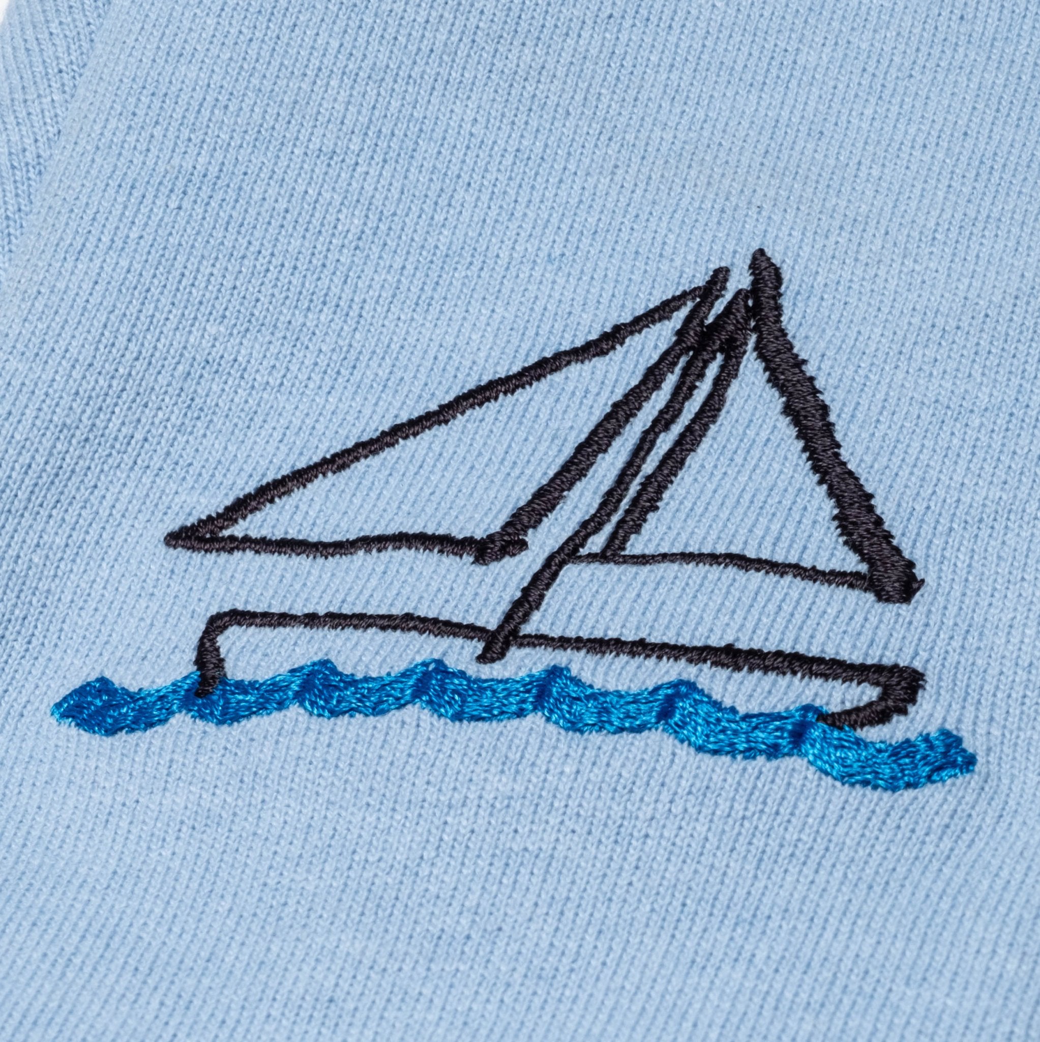 Recycled Cotton Sailboat Baby Joggers Joggers La Vie Bien Recycled Cotton Sailboat Baby Joggers
