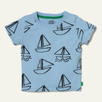 Recycled Cotton Sailboat Kid T-Shirt Shirts/Tops La Vie Bien Recycled Cotton Sailboat Kid T-Shirt