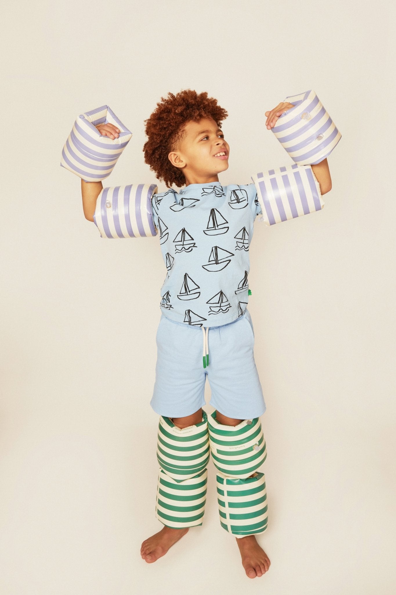 Recycled Cotton Sailboat Kid T-Shirt Shirts/Tops La Vie Bien Recycled Cotton Sailboat Kid T-Shirt