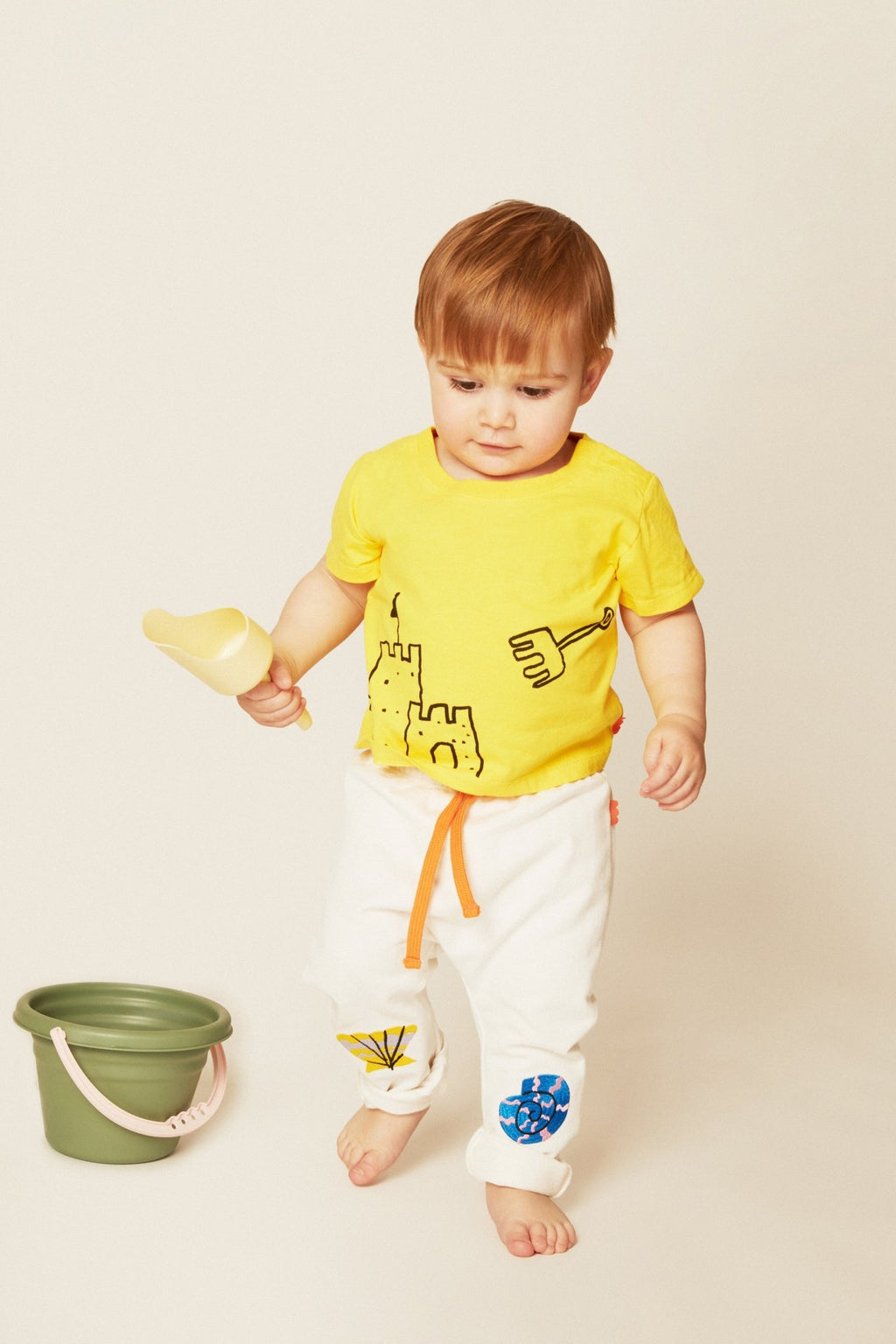 Recycled Cotton Sandcastle Baby T-Shirt Shirts/Tops La Vie Bien Recycled Cotton Sandcastle Baby T-Shirt