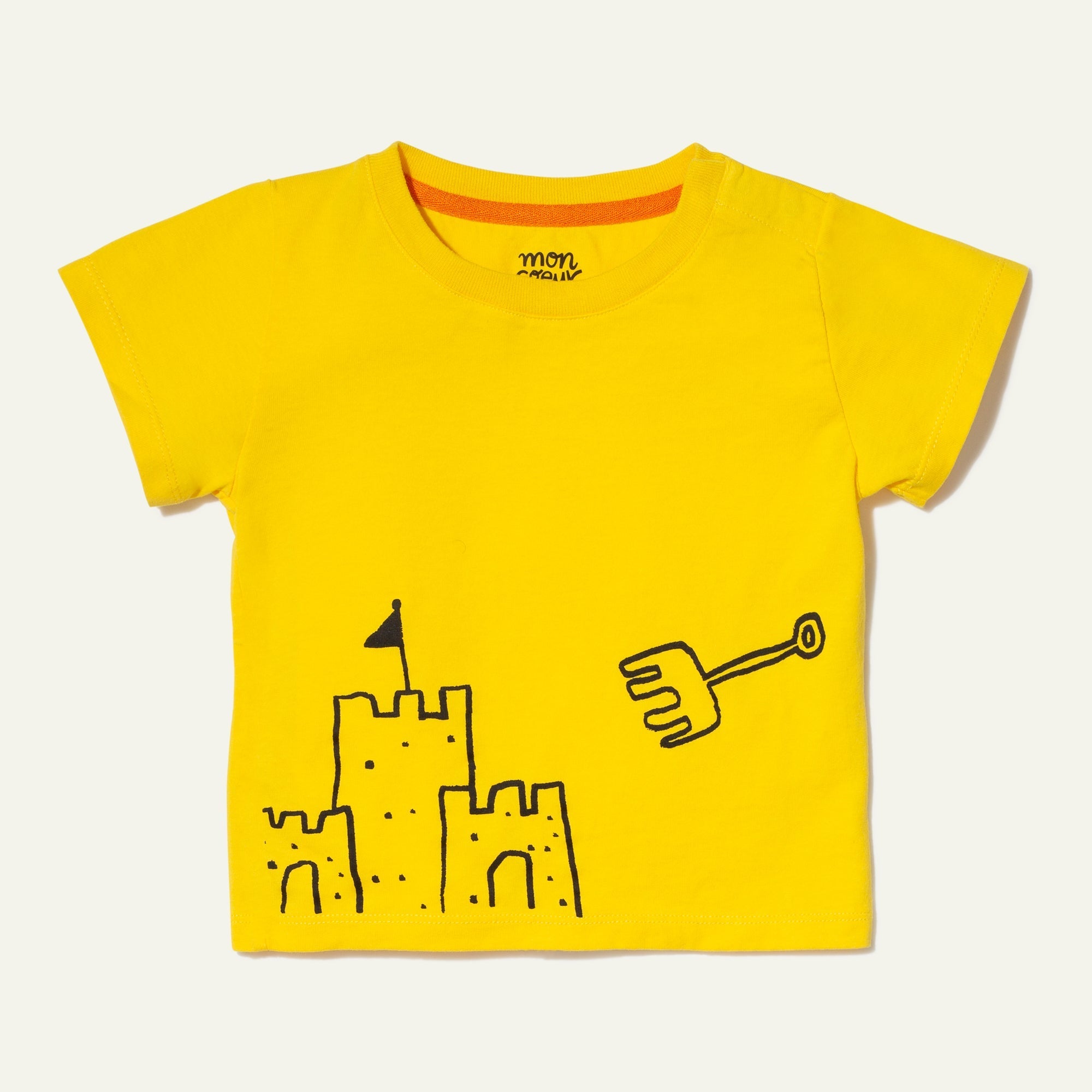 Recycled Cotton Sandcastle Baby T-Shirt Shirts/Tops La Vie Bien Recycled Cotton Sandcastle Baby T-Shirt