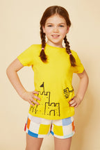 Recycled Cotton Sandcastle Kid T-Shirt Shirts/Tops La Vie Bien Recycled Cotton Sandcastle Kid T-Shirt
