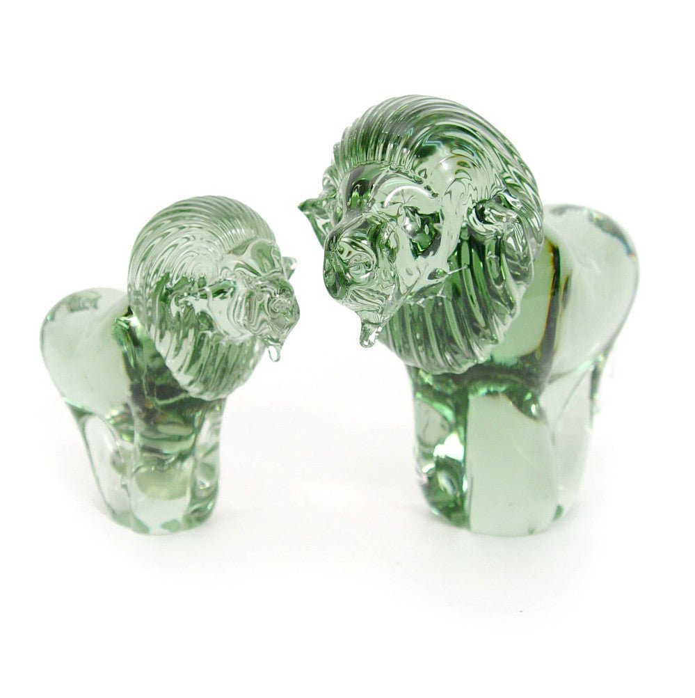 Recycled Glass Lion La Vie Bien Recycled Glass Lion
