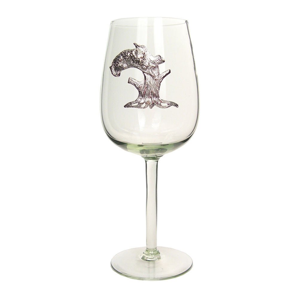 Recycled Glass Pewter Animal Wine Glass La Vie Bien Recycled Glass Pewter Animal Wine Glass