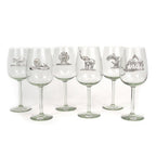 Recycled Glass Pewter Animal Wine Glass La Vie Bien Recycled Glass Pewter Animal Wine Glass