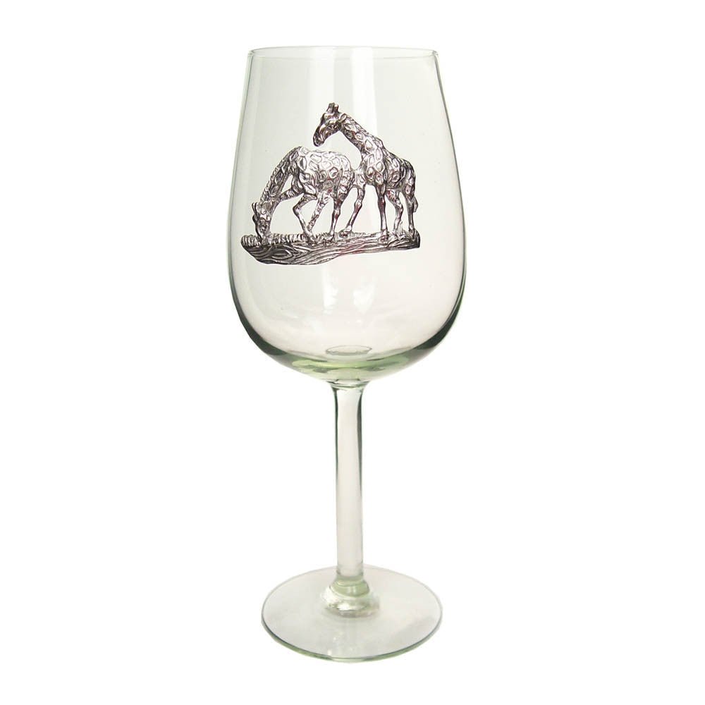 Recycled Glass Pewter Animal Wine Glass La Vie Bien Recycled Glass Pewter Animal Wine Glass