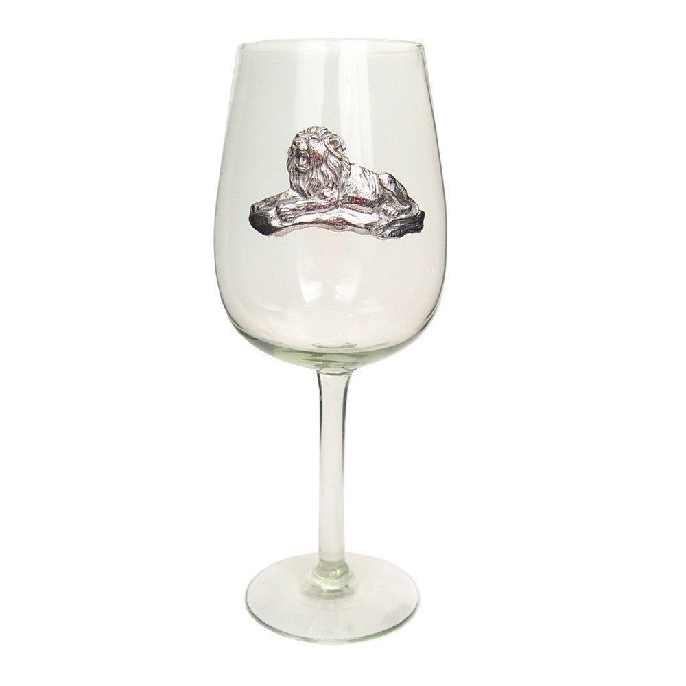 Recycled Glass Pewter Animal Wine Glass La Vie Bien Recycled Glass Pewter Animal Wine Glass