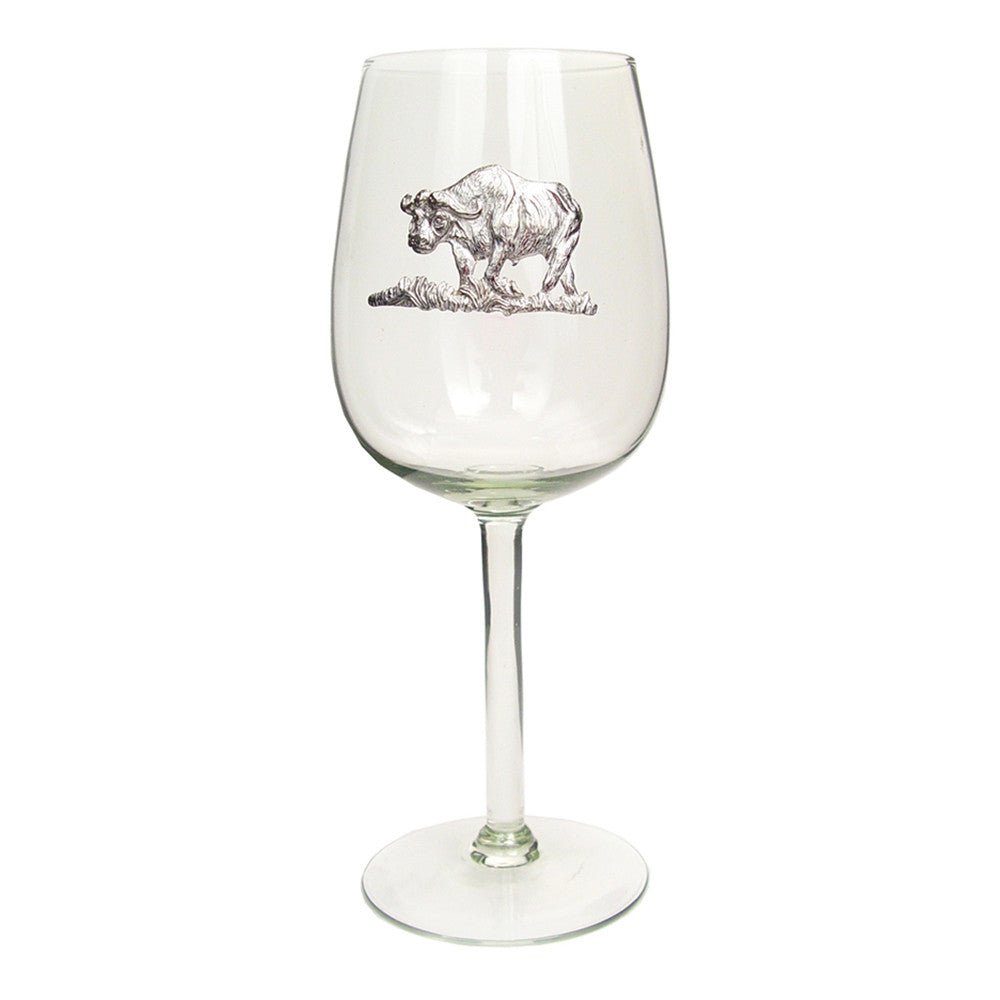 Recycled Glass Pewter Animal Wine Glass La Vie Bien Recycled Glass Pewter Animal Wine Glass