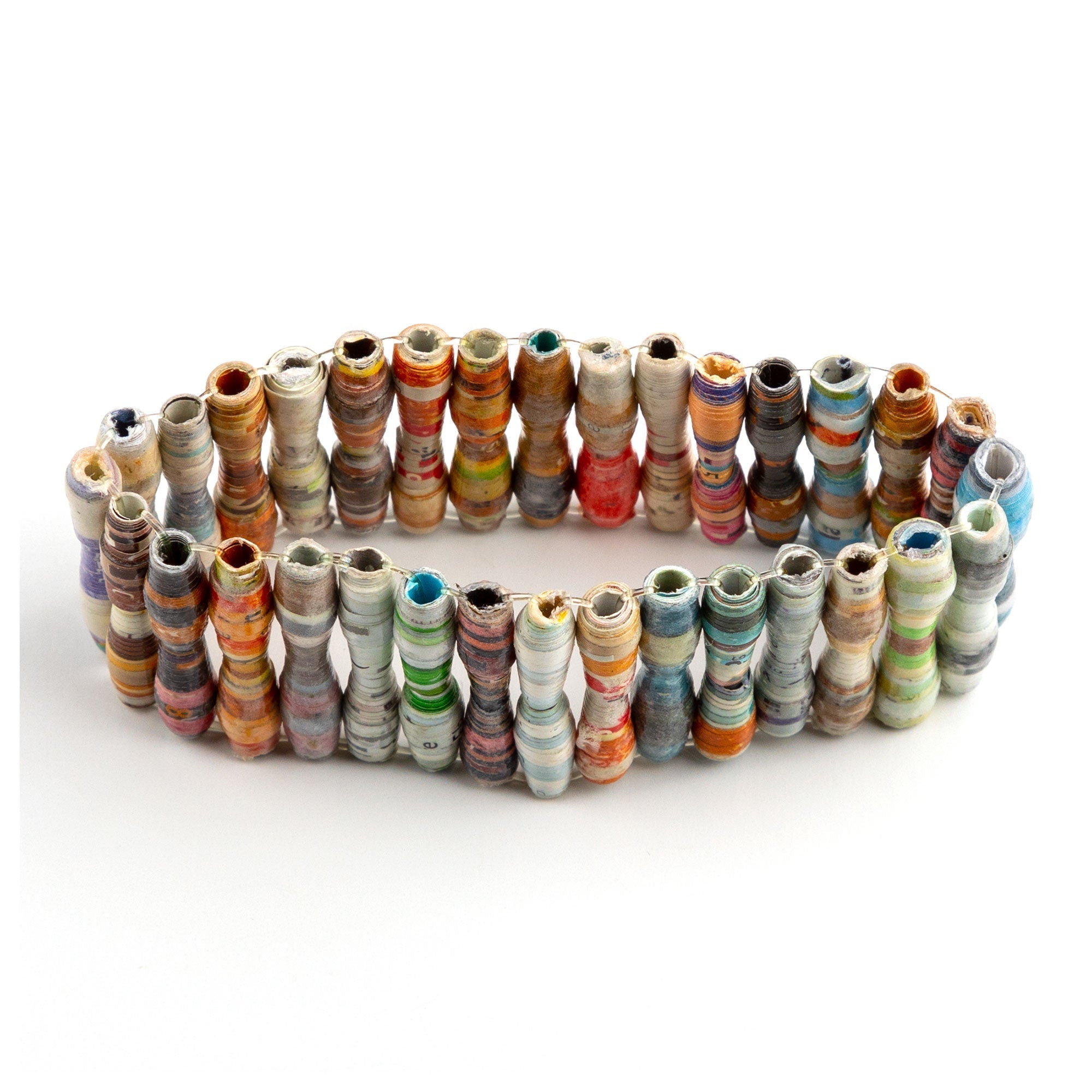 Recycled Plastic Beaded Bracelet Bracelets - Fashion La Vie Bien Recycled Plastic Beaded Bracelet