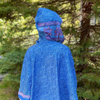 Recycled Sari Hooded Poncho Clothing and Accessories La Vie Bien Recycled Sari Hooded Poncho
