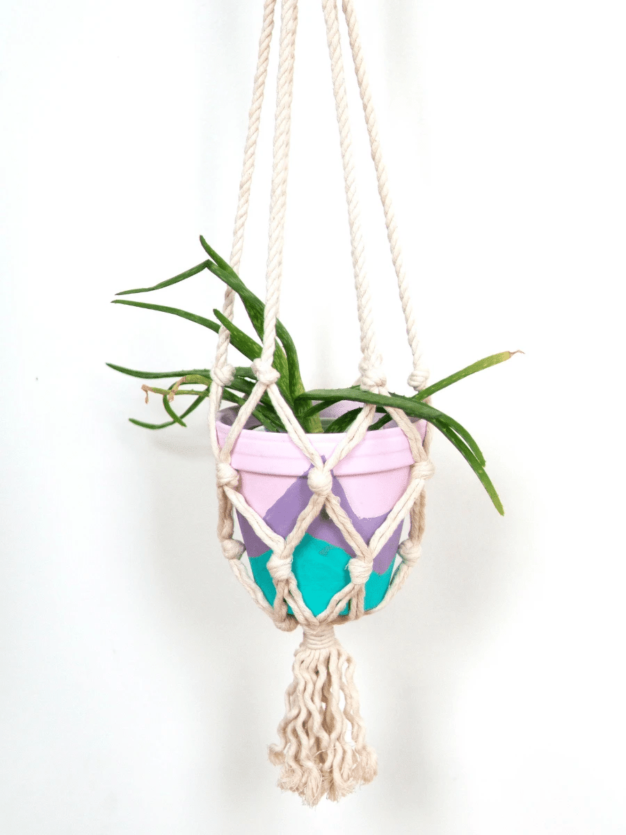 Recycled Thread Plant Hanger by Fair Anita