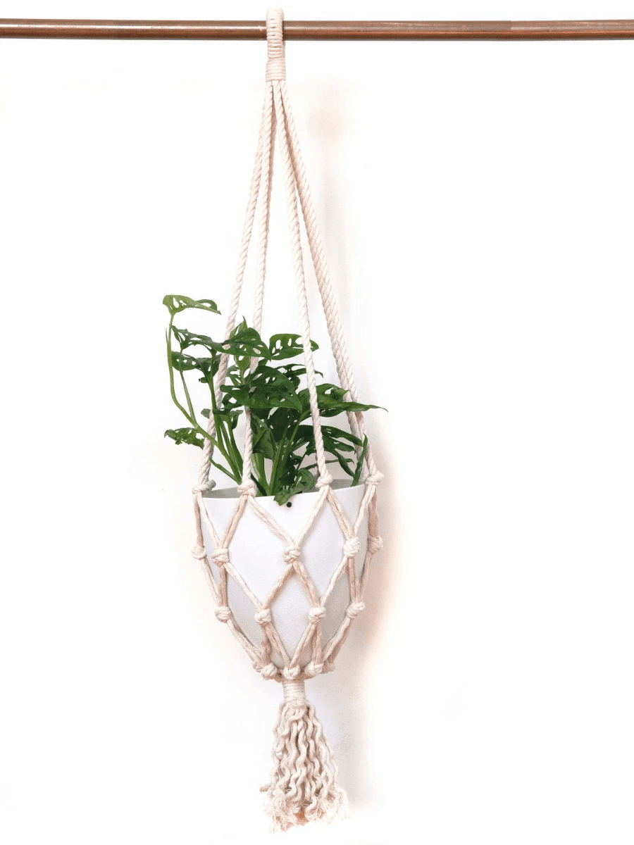 Recycled Thread Plant Hanger by Fair Anita