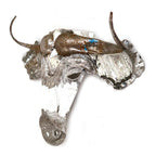 Recycled Wildebeest Metal Animal Wall Mask La Vie Bien Recycled Wildebeest Metal Animal Wall Mask