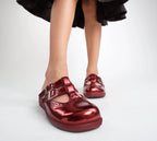 Chocolaticas® Chrome Crush Crimson Women's Clog by Hot Chocolate Design
