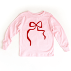 Red Coquette Bow toddler and youth tee shirt, Valentine's Day collection by Benny and Ray Apparel