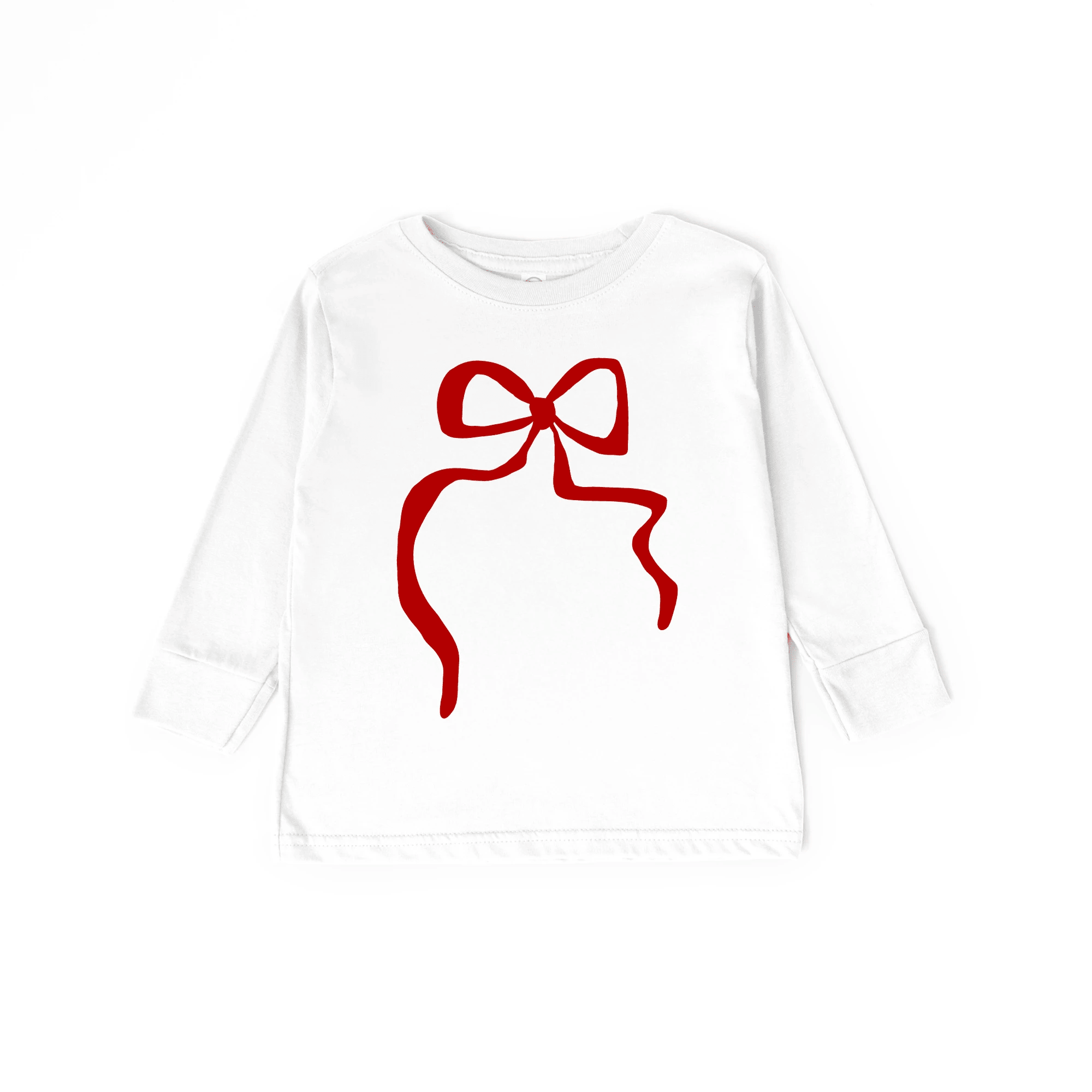 Red Coquette Bow toddler and youth tee shirt, Valentine's Day collection by Benny and Ray Apparel