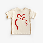 Red Coquette Bow toddler and youth tee shirt, Valentine's Day collection by Benny and Ray Apparel