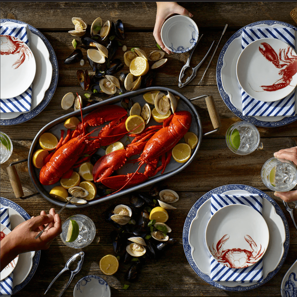 Red Lobster Dinnerware & Serving Pieces Dishes La Vie Bien Red Lobster Dinnerware & Serving Pieces