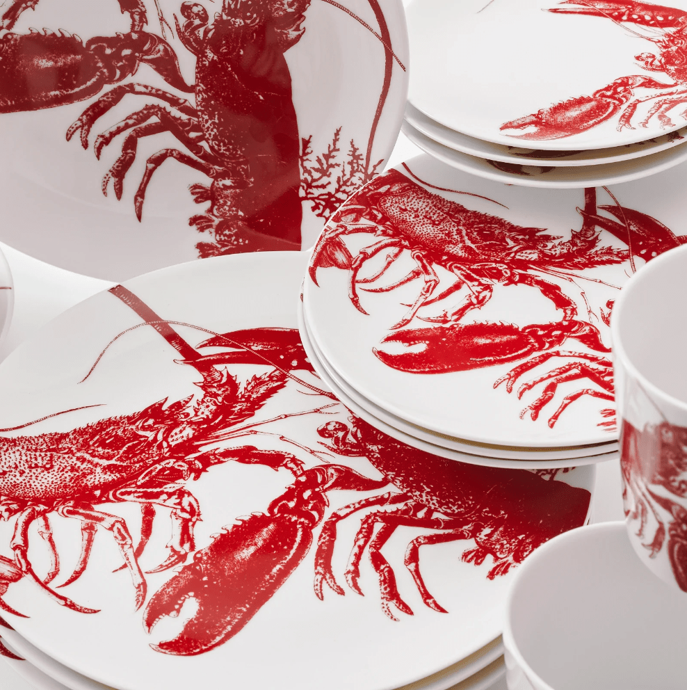 Red Lobster Dinnerware & Serving Pieces Dishes La Vie Bien Red Lobster Dinnerware & Serving Pieces